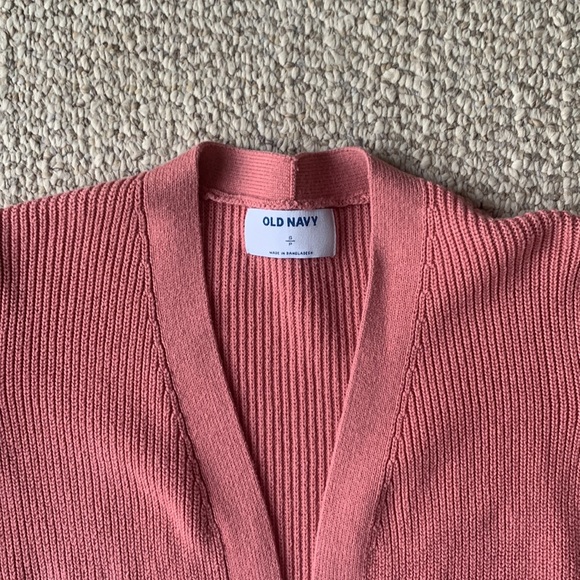Old Navy Pink Knit Cardigan - Picture 2 of 3
